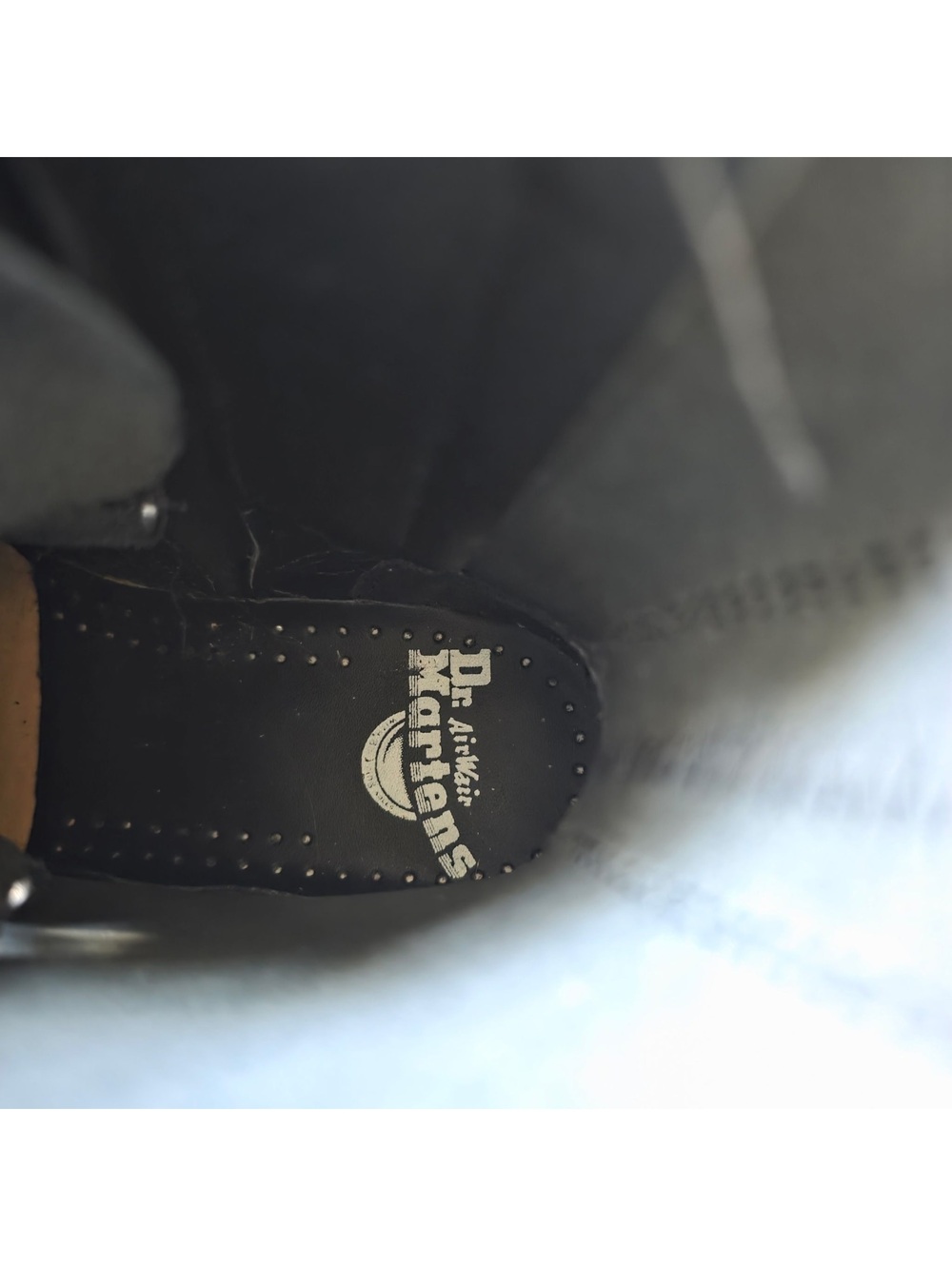 Dr. Martens Black Leather Platform Boots Size: USM 4 - Picture 6 of 7